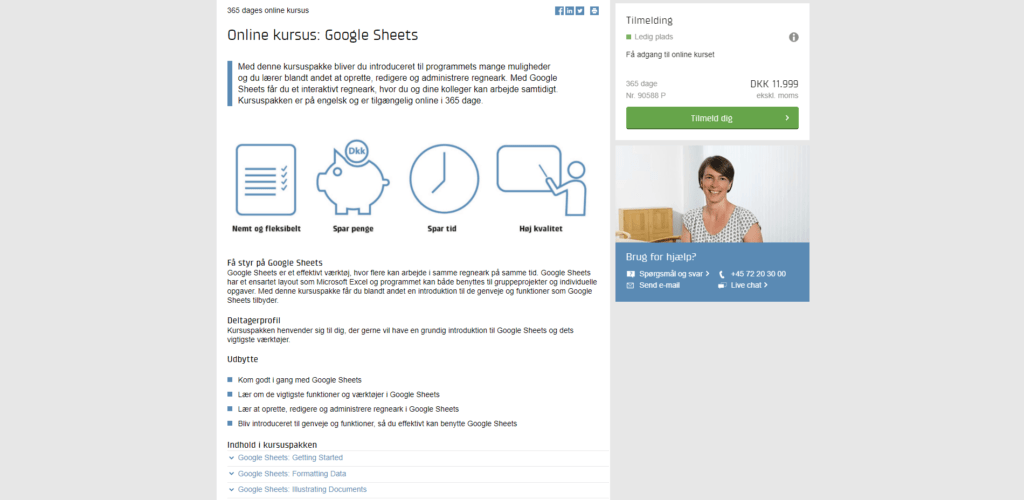 Onlinekursus - Google Sheets
